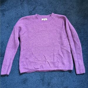 Madewell Purple Women's Crewneck Sweater